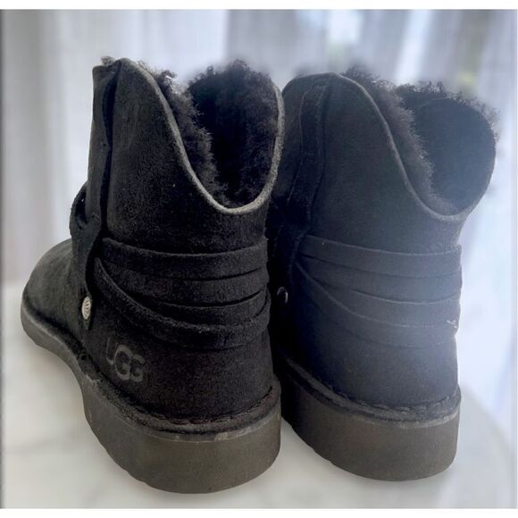 UGG Pasqual Winter Shearling Suede Boots Size 5 - Picture 7 of 9